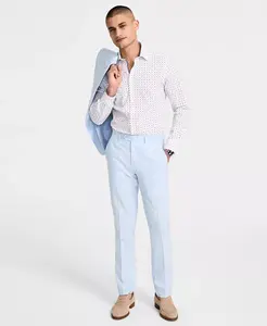 Мужские брюки Slim-Fit из льна Bar III, синий