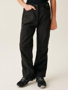 Брюки софтшелл "Junior" черного цвета Regatta