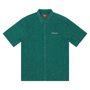 Рубашка Supreme Lurex Short-Sleeve Shirt, Green