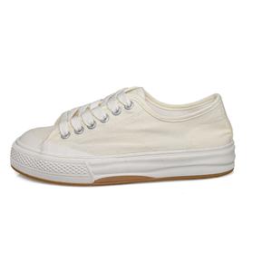 Холщовые кеды женские низкие бежевый B10Crown