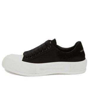 Кроссовки deck skate plimsoll lace up 'black white' Alexander Mcqueen, черный