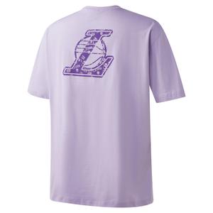 Футболка с рукавом дроп-шоулдер унисекс светло-фиолетовая NBA