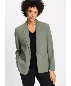 Женский льняной вискозный блейзер Olsen, зеленый