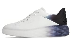 Низкие кеды для скейтборда женские черно-белые двухцветные Jimmy Choo