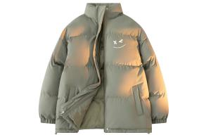 WARRIOR Пуховик Women's, Gray Green[Windproof Access Control Upgraded]