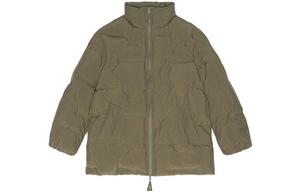 Куртка Kalamata Puffer Midi GANNI, оливковый