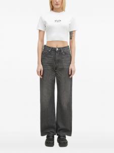 Футболка с короткими рукавами и логотипом VETEMENTS, белый