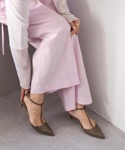 Зарезервировано Женственный и утонченный образ Мюли на ремешках Rive Droite, цвет Taupe