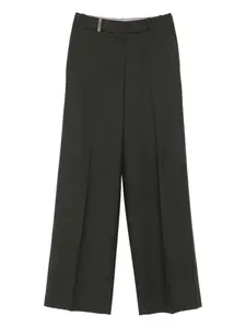 Широкие брюки с завышенной талией Peserico, серый