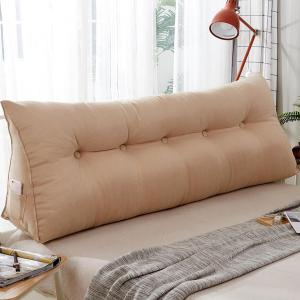 Треугольная подушка COZMAX для чтения в постели, светлый желтый