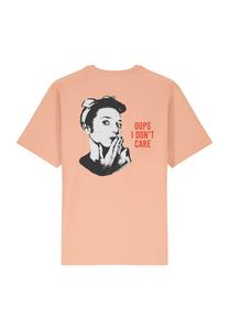 Футболка с принтом OOPS I DON'T CARE BACK HEAVYWEIGHT Mira Paris, светло-розовый