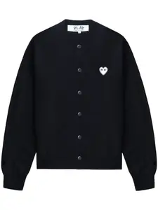 Кардиган с аппликацией в виде сердца Comme Des Garçons Play, синий