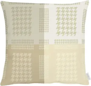 АПЭЛТ декоративная подушка "Алексис", чехол без наполнения, 1 шт APELT 49х49 см, цвет natur + gemustert