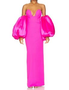 Карина Макси Платье в розовом Solace London