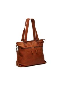 Кожаная сумка-шоппер Rome 38 см с отделением для ноутбука The Chesterfield Brand, цвет Cognac