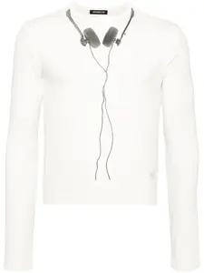 Футболка с графичным принтом Ground Zero, белый