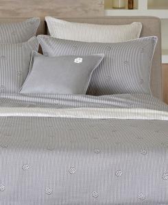 Наволочка из хлопкового сатина Double B от Hugo Boss, размер King Boss Home, серый