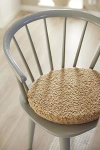 Подушка на сиденье тедди 2р Svanefors, диаметр 38 см, коричневый