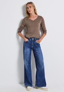 Топ Street One Long sleeved top, Braun/Brown