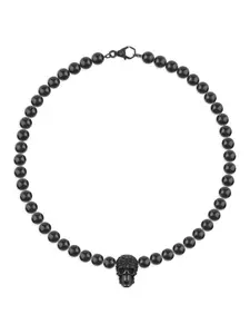 Колье с кристаллами Philipp Plein, черный