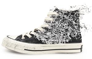 Converse Износостойкие высокие парусиновые туфли Chunck 70 унисекс, черно-белые