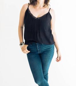 Майка Lulu черного цвета falcon park