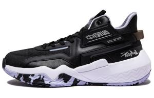 Баскетбольные кроссовки мужские среднего размера Positive Black/Illow Purple Erke