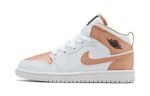 Кроссовки Jordan 1 Mid White Rose Gold PS