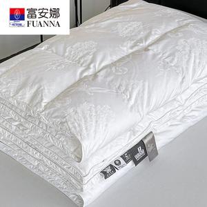 Fuanna Пододеяльник 160х210 см, 100% хлопок, двойной слой, белый, мягкий, не линяет