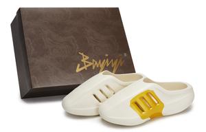 Adidas Originals Мюли AdiFOM IIInfinity, тихие, износостойкие, закрытые тапочки, унисекс, белые, желтые