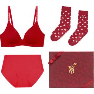 Victoria's Secret Женский комплект нижнего белья в подарочной коробке red