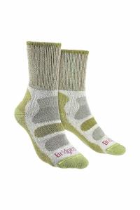 Легкие хлопковые носки с мягкой подкладкой для походов Bridgedale, зеленый