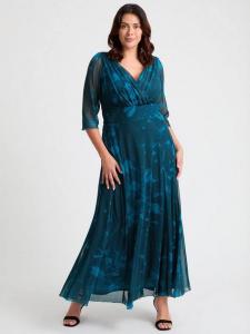 Платье-рапа Verity Abstract Floral Scarlett & Jo, Teal