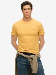 Органическая хлопковая футболка Regular Fit с коротким рукавом Superdry, Ochre Yellow Marl