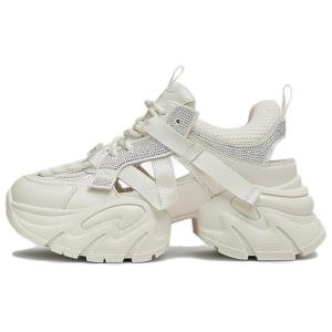 BASTO Женские белые кроссовки Low Top Chunky, цвет White