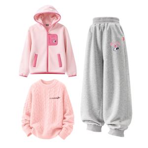 Детская повседневная спортивная одежда Disney, розовый