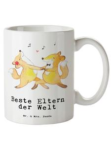 Кружка XL Fox Лучшие родители в мире с надписью Saying in White Mr. & Mrs. Panda
