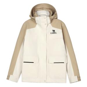 CAMEL Ветровка для женщин All Weather, Light Mocha/Flowing Cloud White