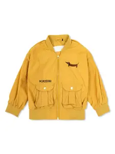 Куртка с вышитым логотипом Mini Rodini, нейтральный