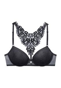 Бюстгальтер пуш-ап LASCANA, черный