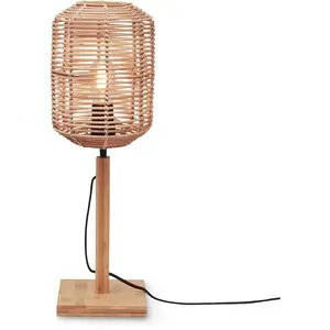 Настольная лампа TANAMI E27 1 шт. Good&Mojo, коричневый