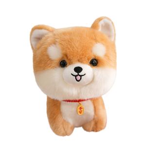 Плюшевая кукла имитация сиба-ину корги йоркширский терьер и лев 18см высота WOWOCHENG