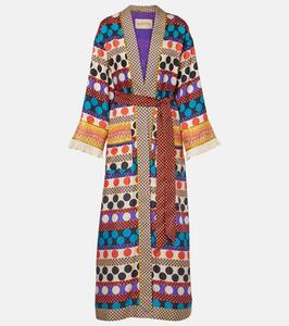 Шелковый пляжный парео в горошек Valentino, Multicolor