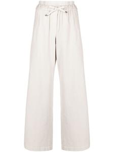 Brunello Cucinelli прямые брюки с кулиской, нейтральный цвет