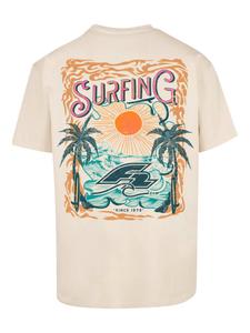 Футболка большого размера F2 Surfers Sunset Summer Vibes в цвете песок f2
