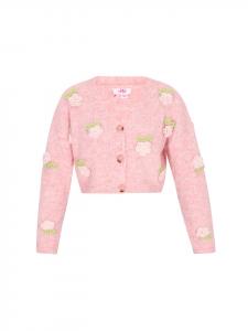 Женский кардиган розового цвета myMo