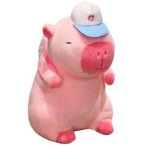 Tranquility and elegance Плюшевая игрушка капибара розовая, высота 38см/48см/58см/70см/110см