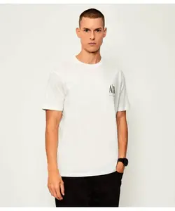 Футболка Regular fit Armani Exchange, бежевый
