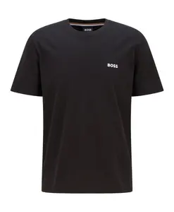 Модная черная футболка Hugo, черный