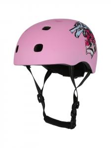 Crazy Safety Велосипедный шлем розового/разноцветного цвета